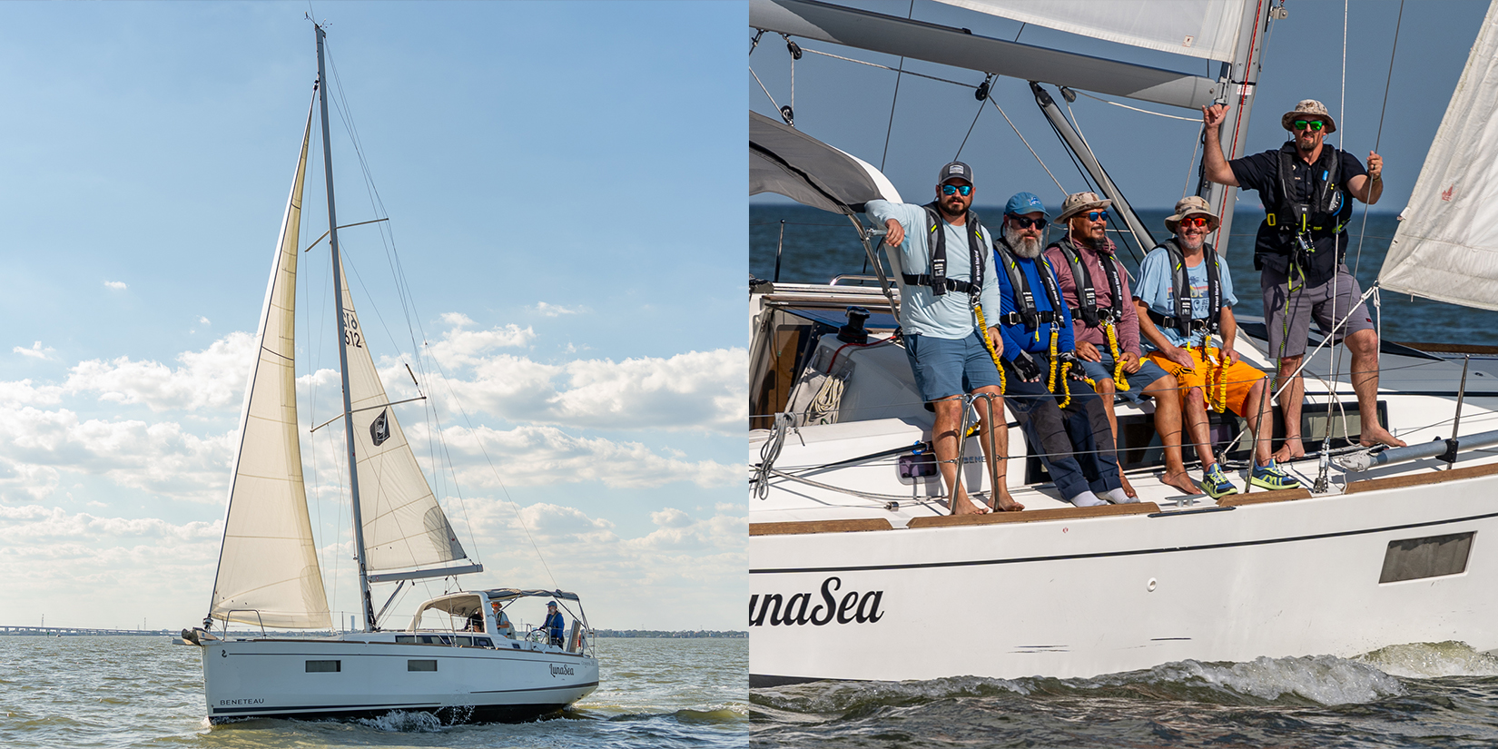 Sailors training for a race.
