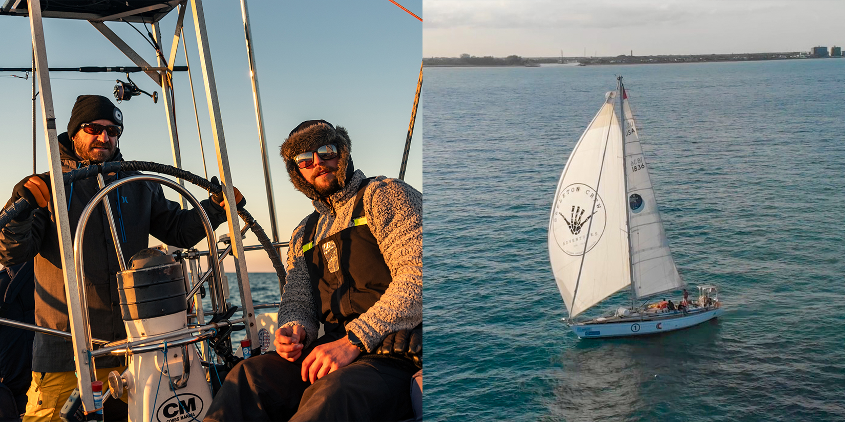 Veteran sailing aboard Godspeed, a 51 foot sailboat.